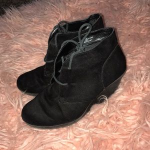 Black healed boots from target